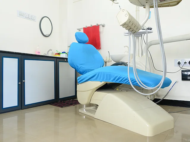Modern dental chair for comfortable and painless treatments at Diksha Dental Clinic