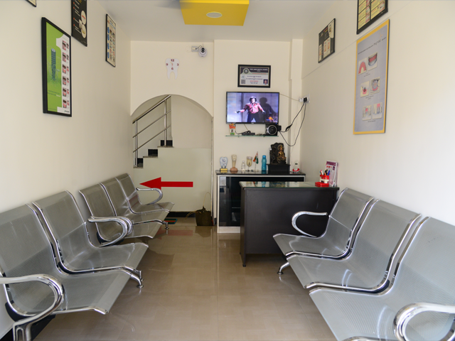 Modern and comfortable interior of Diksha Dental Clinic in RS Puram Coimbatore