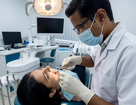 Safe and professional tooth extraction to prevent infection in Coimbatore.